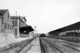 Estación de Villafranca del Panadés o Vilafranca del Penedés de la línea de Barcelona-Término a T...