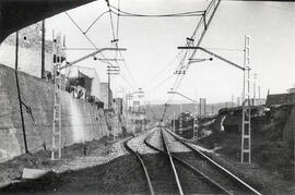 Salida estación de Granollers de la línea de Barcelona a la Frontera, también llamada Barcelona a...