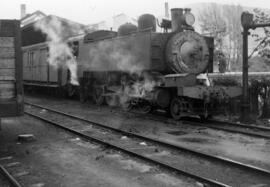 Locomotora de vapor nº 60 del Ferrocarril de La Robla, construida por Alco en 1917, y denominada ...