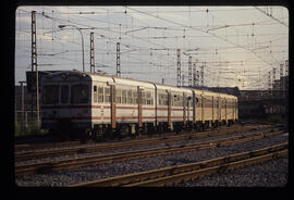 Composición de automotores diésel MAN para FEVE de la serie 2300 de RENFE, ex. Sociedad General d...