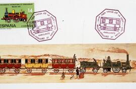 Reproducción, con motivo de la celebración del Centenario del Ferrocarril en España 1848 - 1948, ...