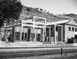 Subestación de Calancha en construcción, en la línea de Manzanares a Cordoba