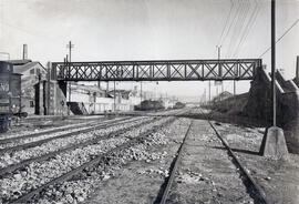 Estación de Badalona de la línea de Barcelona-Término a Massanet.-Massana (vía Mataró)