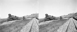 Escuela de prácticas con locomotora de vapor del Batallón de Ferrocarriles