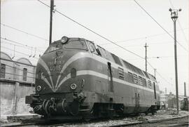 Locomotora diésel hidromecánica 340 - 015 - 7 de la serie 340 - 001 a 032 de RENFE, ex. 4015 de l...