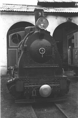 Locomotora de vapor 030 T nº 9 del Tranvía de vapor o Ferrocarril de Onda al Grao de Castellón de...
