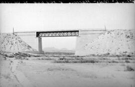 Puente nuevo de la rambla de Macetua, en el km 398,448 de la línea Chinchilla-Cartagena