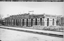 Construcción de la estación de Linares - Paseo de Linarejos de los ramales de Vadollano a Linares...