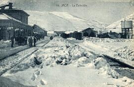 Estación de Jaca nevada