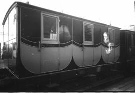 Centenario del Ferrocarril en España 1848-1948, cuya exposición se emplazó en el tinglado nº 2 de...