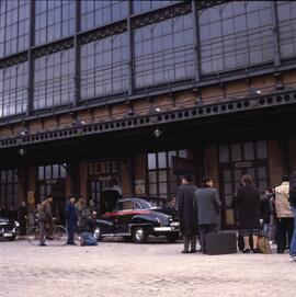 Rodaje de la película Amantes del director Vicente Aranda en la estación de Madrid - Delicias