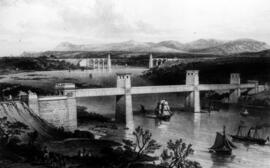 El tubular Britannia y el puente colgante Menai