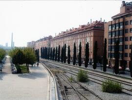 Vistas exteriores del Museo del Ferrocarril de Madrid. Ampliación de exteriores