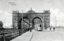 Puente sobre el Rin en Mannheim.