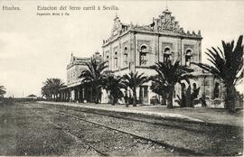 Estación de Huelva del ferrocarril de Sevilla a Huelva de la Compañía MZA