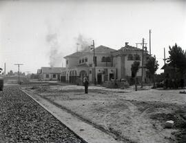 Estación de La Rinconada. Edificio de viajeros, fachada anterior