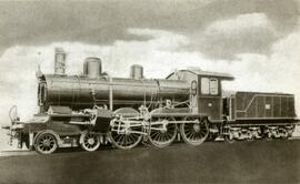 [En el reverso, el texto]: 4. Locomotora Compound tipo 230, construida en 1903 por Henschel - Soh...