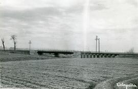 Puente metálico del Badén de Sotorredondo, en el km 60,098 de la línea de Madrid a Badajoz, situa...