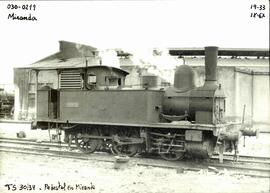 Locomotora de vapor 030-0219, ex Compañía del Ferrocarril de Torralba a Soria 30-34