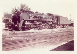 Locomotora a vapor posiblemente de la serie 141-2201 a 2300 "Mikado" de RENFE, fabricad...