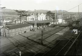 Estación de Villalba, también conocida como Villalba de Guadarrama, de la línea de Madrid a Irún,...