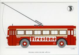 
Trolebús serie 550/589. Año 1941
