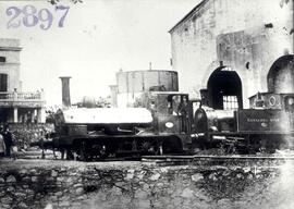 Locomotoras de vapor tipo 020 T del Ferrocarril de Sarriá a Barcelona S.A. nº 14, denominada &quo...