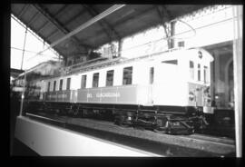 Modelo de un coche automotor eléctrico del Ferrocarril Eléctrico del Guadarrama de la serie de au...