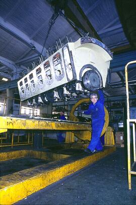 Motor diésel en los talleres de Villaverde