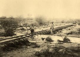 Ferrocarril de Otavi: Las lluvias torrenciales arrastraron un terraplén en el km 232,870