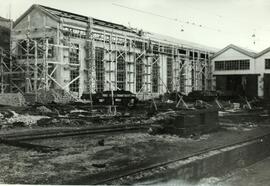 Modificación del depósito de locomotoras de la estación de Príncipe Pío de Madrid. Línea de Madri...