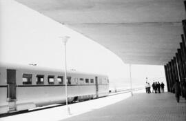 Visita de miembros de la Asociación de Amigos del Ferrocarril (AAF) a los enlaces ferroviarios de...