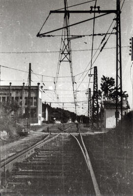 Catenaria estación de Les Franqueses del Vallès