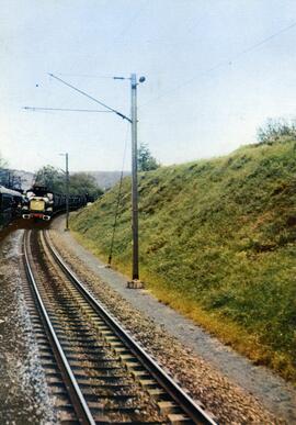 La vía férrea moderna. Tramo de vía de la línea Montmédy-Longuyon.