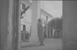 Esposa del fotógrafo en la Pensión Santa Clara Torremolinos
