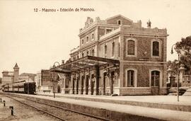 Estación de Masnou de la línea de Barcelona a la Frontera de la Compañía MZA