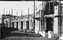 Obras de construcción de la nueva estación de Toledo. Línea Castillejo-Toledo