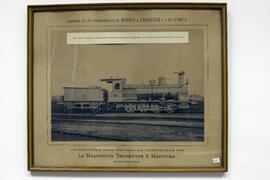 Locomotora de vapor nº 561 de MZA de la serie 547 a 561 para mercancías construida por la Maquini...