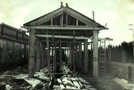 Nave para el reconocimiento de locomotoras de la estación Valencia-Alameda de la línea de Calatud...