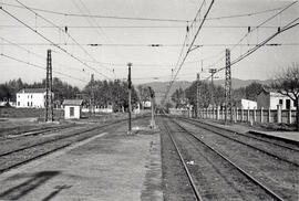 Catenaria salida estación de Granollers