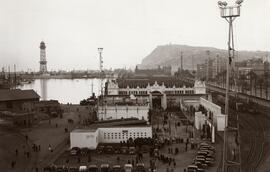 Vista general del conjunto de la exposición del Centenario del ferrocarril en España realizada en...