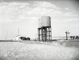 Estación de Poblete (Ciudad Real). Depósito de agua para locomotoras