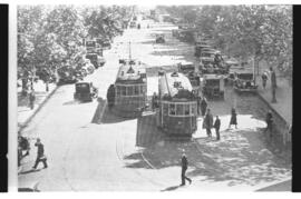 Reproducción de fotografía de tranvías de Tenerife