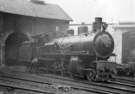 Locomotora de vapor nº 109 del Ferrocarril de La Robla, construida por Winterthur en 1907, y deno...