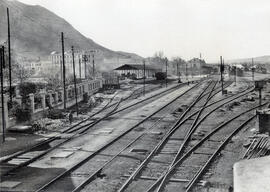 Playa de vías de la estación de Játiva