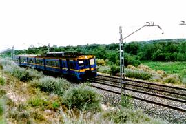 Unidades eléctricas serie 439 construidas por la Compañia Auxiliar de Ferrocarriles (CAF), CENEME...