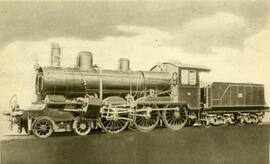 [En el reverso, el texto]: 4. Locomotora Compound tipo 230, construida en 1903 por Henschel - Soh...
