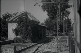 Estación de Cenes de la Vega de Tranvías Eléctricos de Sierra Nevada (FCSN) de la línea de Granad...