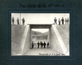 Construcción de un paso inferior sobre la carretera de tercer orden de Murcia a Balsicas, entre l...