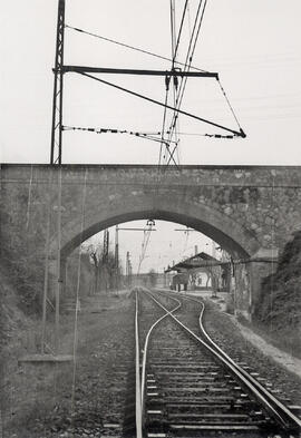 Catenaria entrada estación de Parets del Vallès